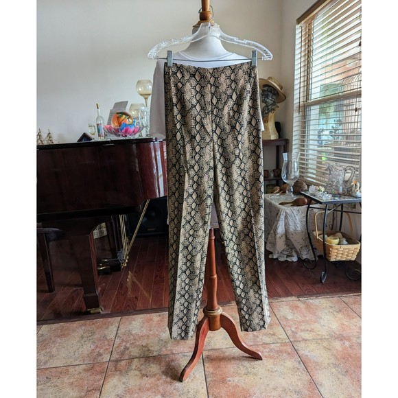 Jessica Howard snakeskin pattern pants   Sz 6 - Picture 1 of 11